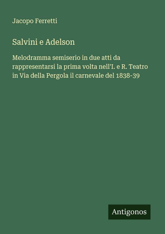 Produktbild: Salvini e Adelson