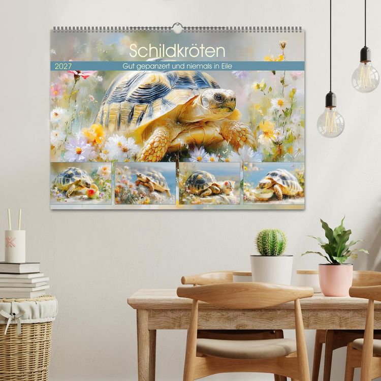 Produktbild: Schildkr&ouml;ten. Gut gepanzert und niemals in Eile (Wandkalender 2027 DIN A2 quer), CALVENDO Monatskalender
