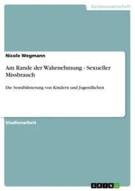 Produktbild: Am Rande der Wahrnehmung - Sexueller Missbrauch