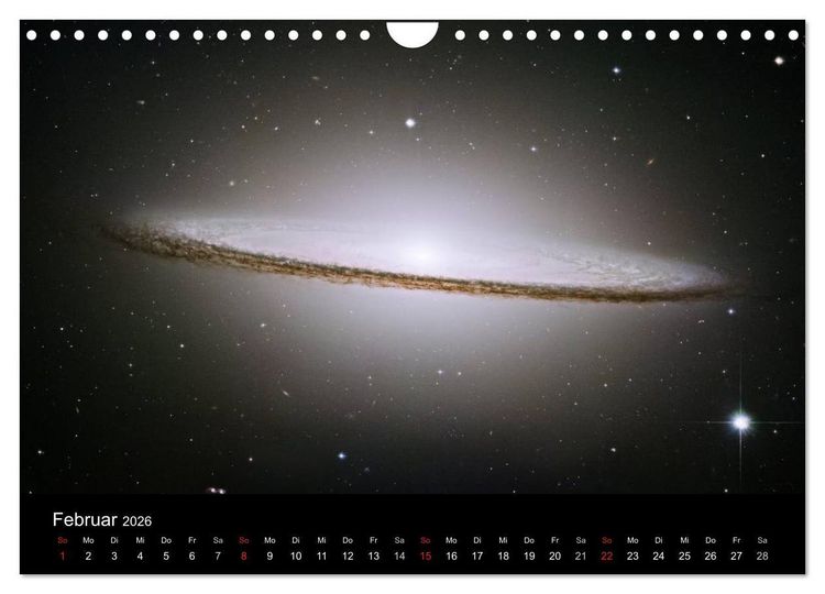 Produktbild: Der Weltraum. Spektakul&auml;re Gasnebel und Galaxien (Wandkalender 2026 DIN A4 quer), CALVENDO Monatskalender