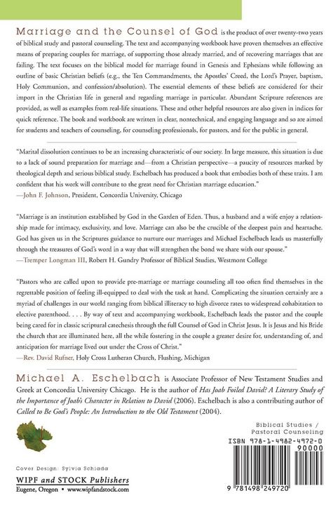 Produktbild: Marriage and the Counsel of God