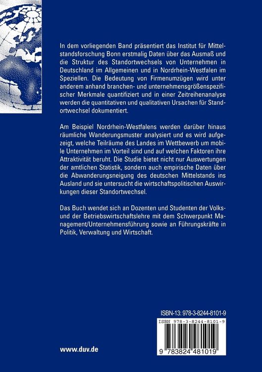 Produktbild: Standortverlagerungen von Unternehmen
