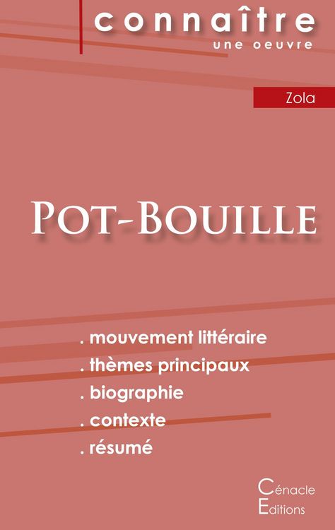 Produktbild: Fiche de lecture Pot-Bouille de &Eacute;mile Zola (Analyse litt&eacute;raire de r&eacute;f&eacute;rence et r&eacute;sum&eacute; complet)
