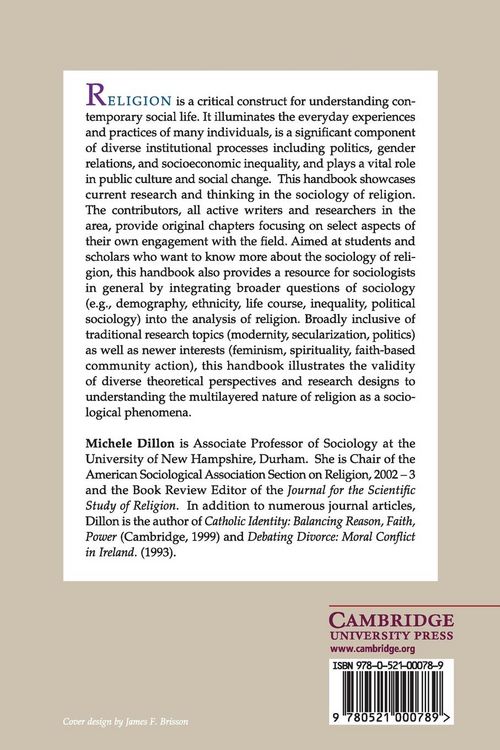 Produktbild: Handbook of the Sociology of Religion