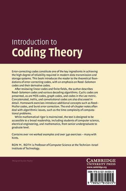 Produktbild: Introduction to Coding Theory