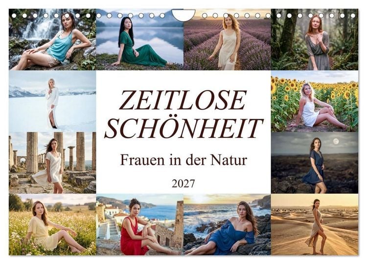 Produktbild: Zeitlose Sch&ouml;nheit - Frauen in der Natur (Wandkalender 2027 DIN A4 quer), CALVENDO Monatskalender