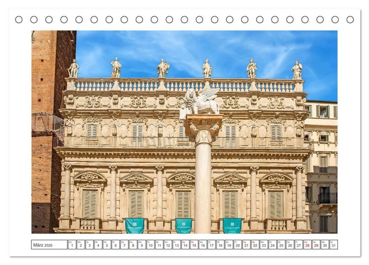 Produktbild: Verona - malerische Stadt mit Charme (Tischkalender 2026 DIN A5 quer), CALVENDO Monatskalender