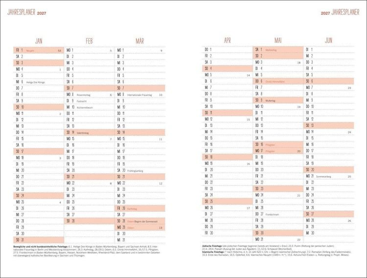Produktbild: Mama AG Familienplaner Buch A5 2027