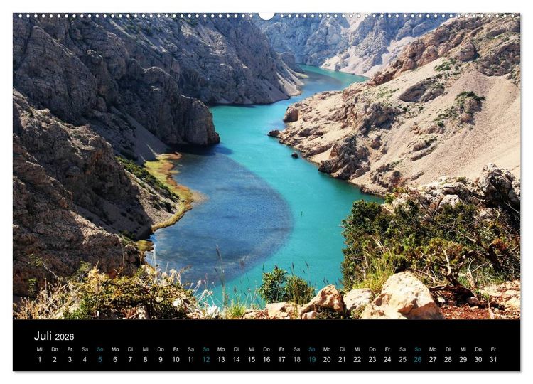 Produktbild: Kroatien (hochwertiger Premium Wandkalender 2026 DIN A2 quer), Kunstdruck in Hochglanz