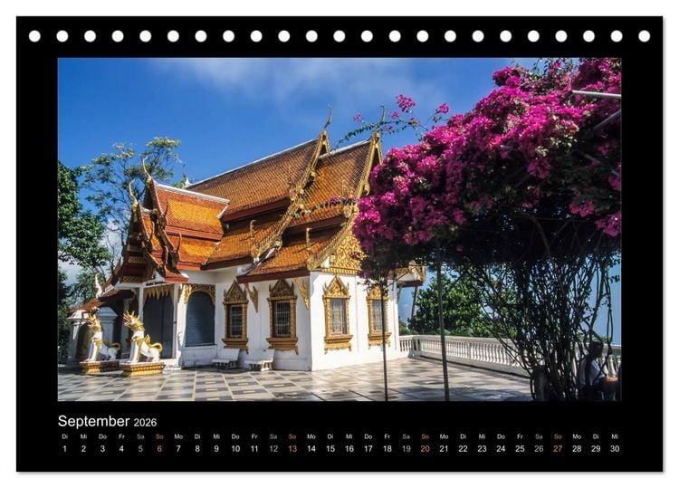 Produktbild: Thailand - Traumstr&auml;nde und Tempel (Tischkalender 2026 DIN A5 quer), CALVENDO Monatskalender