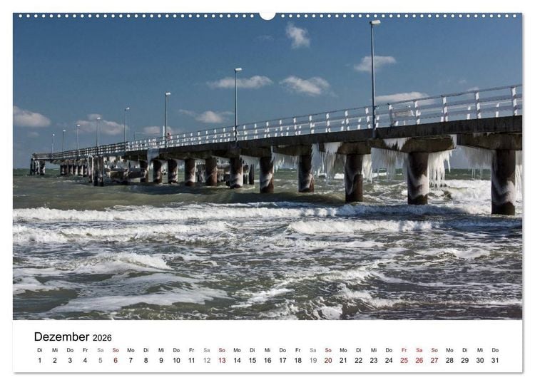 Produktbild: Ostseeheilbad Travem&uuml;nde - L&uuml;becks sch&ouml;nste Tochter (hochwertiger Premium Wandkalender 2026 DIN A2 quer), Kunstdruck in Hochglanz