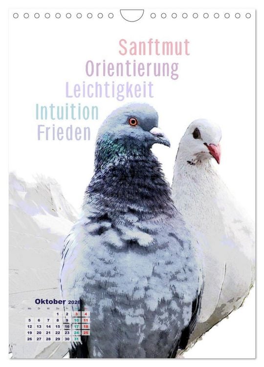 Produktbild: Welche spirituelle Bedeutung hat dieser Vogel? (Wandkalender 2026 DIN A4 hoch), CALVENDO Monatskalender