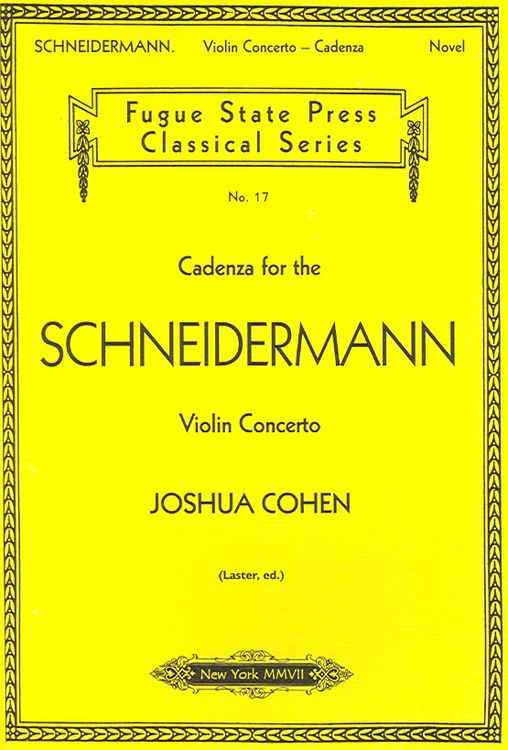 Produktbild: Cadenza For The Schneidermann