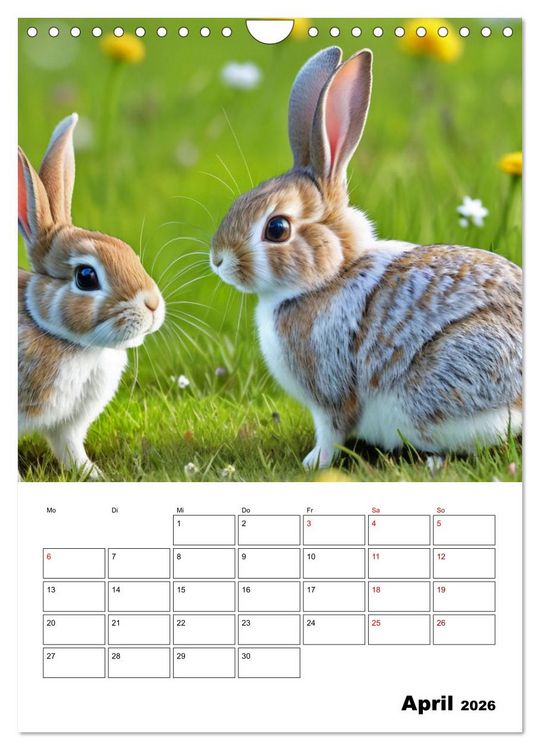 Produktbild: Mit Tieren hinein in das neue Jahr (Wandkalender 2026 DIN A4 hoch), CALVENDO Monatskalender
