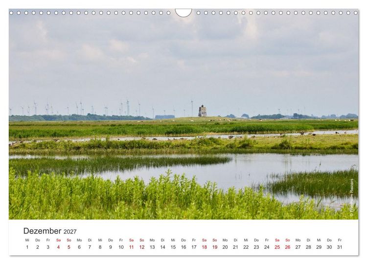 Produktbild: Halbinsel Eiderstedt - Momente der Natur (Wandkalender 2027 DIN A3 quer), CALVENDO Monatskalender