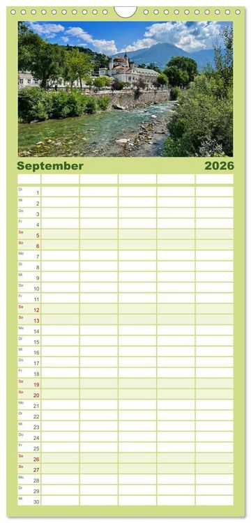 Produktbild: Familienplaner 2026 - Erlebe mit mir die Sch&ouml;nheit der Alpen mit 5 Spalten (Wandkalender, 21 x 45 cm) CALVENDO