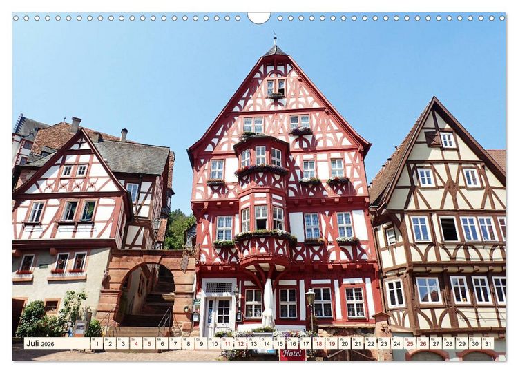 Produktbild: Liebenswertes Miltenberg am Main (Wandkalender 2026 DIN A3 quer), CALVENDO Monatskalender