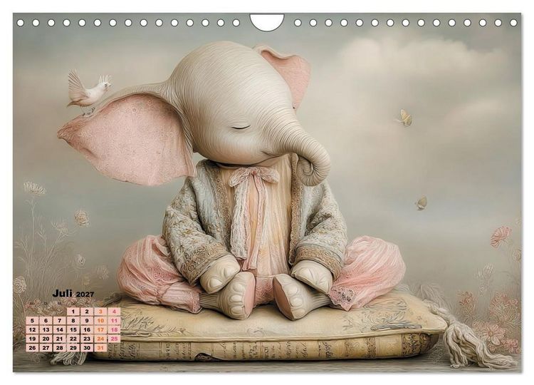 Produktbild: Ein m&auml;rchenhaftes Elefantenleben (Wandkalender 2027 DIN A4 quer), CALVENDO Monatskalender