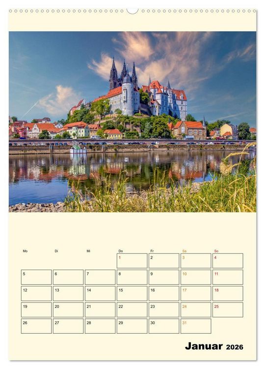Produktbild: Mein Sachsen (hochwertiger Premium Wandkalender 2026 DIN A2 hoch), Kunstdruck in Hochglanz
