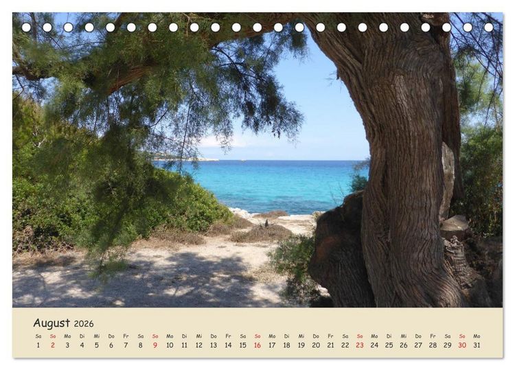 Produktbild: Cala Ratjada (Tischkalender 2026 DIN A5 quer), CALVENDO Monatskalender