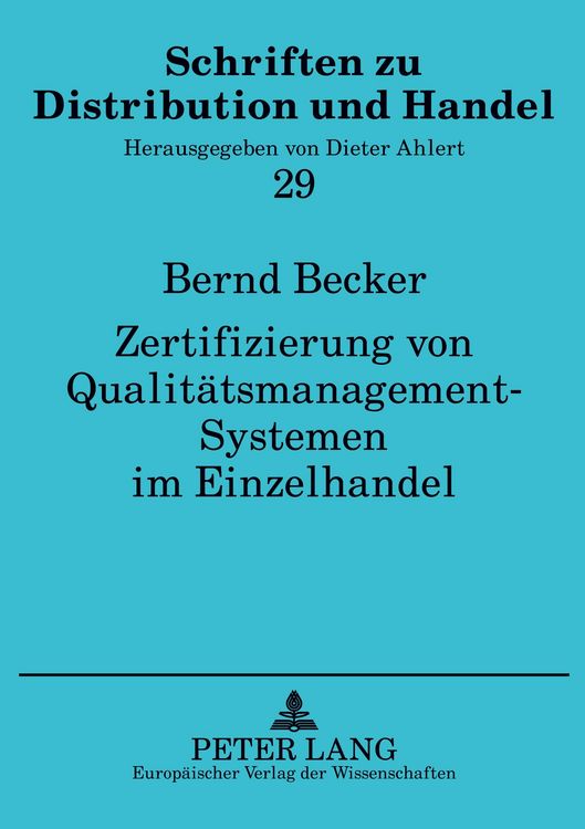 Produktbild: Zertifizierung von Qualit&auml;tsmanagement-Systemen im Einzelhandel