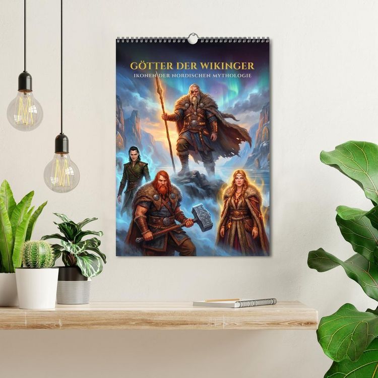 Produktbild: G&ouml;tter der Wikinger &ndash; Ikonen der Nordischen Mythologie (Wandkalender 2027 DIN A3 hoch), CALVENDO Monatskalender