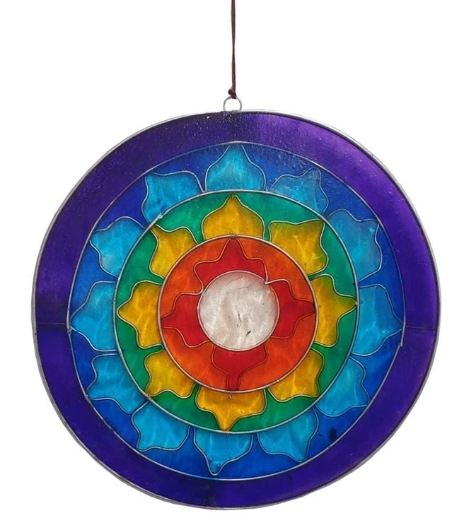Produktbild: Suncatcher "Lotus Chakra Rainbow"