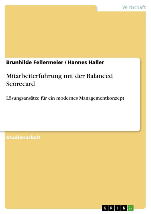 Produktbild: Mitarbeiterf&uuml;hrung mit der Balanced Scorecard