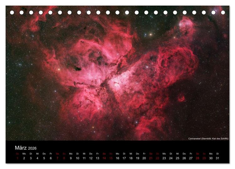 Produktbild: Deep Sky Fotografie (Tischkalender 2026 DIN A5 quer), CALVENDO Monatskalender