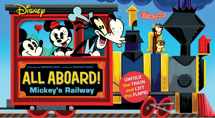 Produktbild: Disney All Aboard! Mickey's Railway (an Abrams Extend-A-Book)