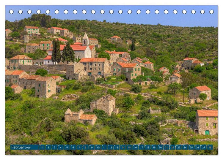 Produktbild: Insel Hvar - Der sonnigste Platz der Adria (Tischkalender 2026 DIN A5 quer), CALVENDO Monatskalender