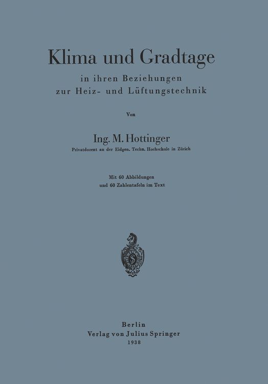 Produktbild: Klima und Gradtage in ihren Beziehungen zur Heiz- und L&uuml;ftungstechnik