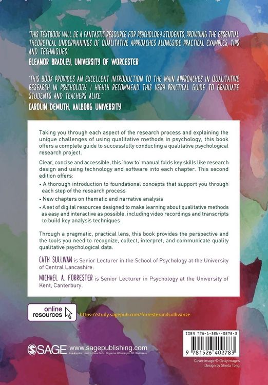 Produktbild: Doing Qualitative Research in Psychology