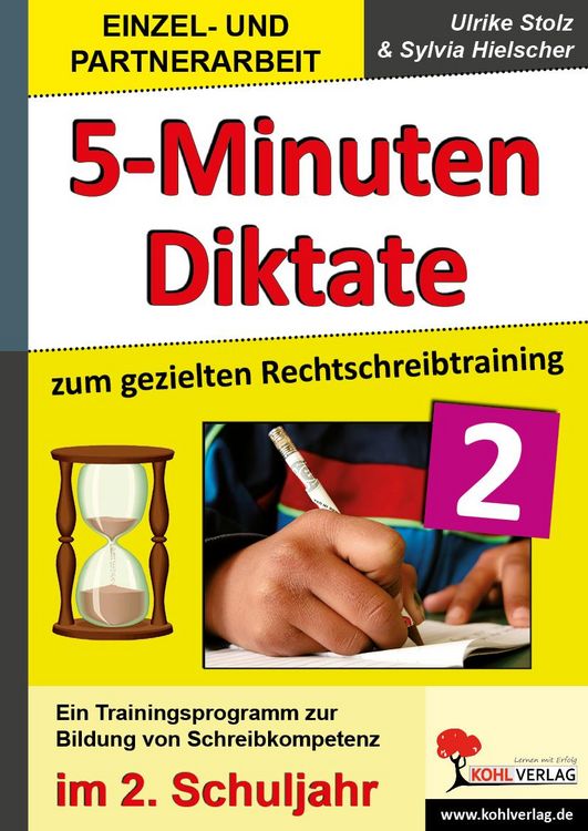 Produktbild: 5-Minuten-Diktate zum gezielten Rechtschreibtraining / 2. Schuljahr