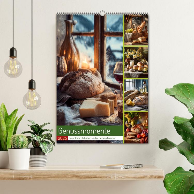 Produktbild: Genussmomente (Wandkalender 2026 DIN A2 hoch), CALVENDO Monatskalender