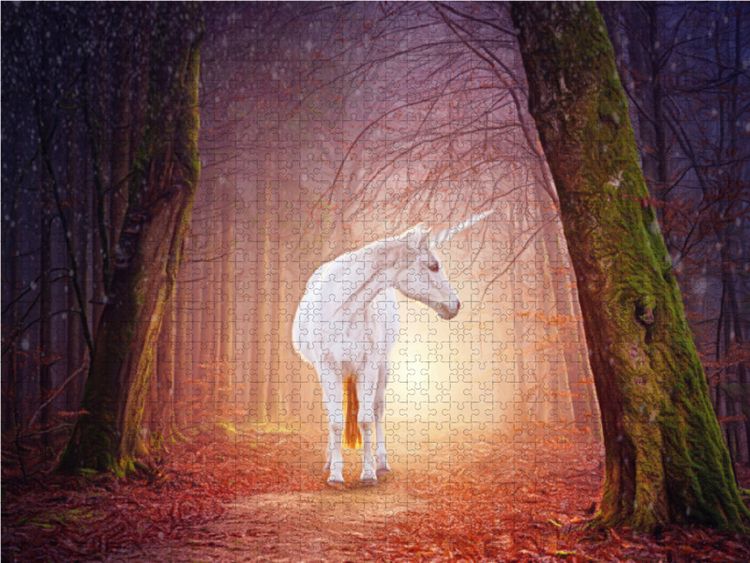 Produktbild: CALVENDO Puzzle Mein Einhorn | 1000 Teile Lege-Gr&ouml;&szlig;e 64x48cm Foto-Puzzle f&uuml;r gl&uuml;ckliche Stunden
