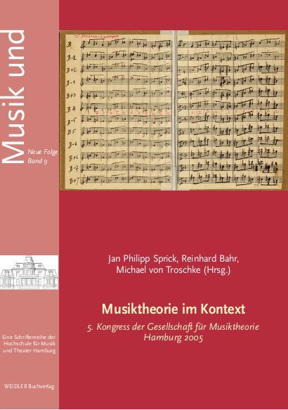 Produktbild: Musiktheorie im Kontext