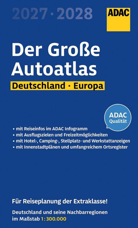 Produktbild: ADAC Der Gro&szlig;e Autoatlas 2027/2028 Deutschland und seine Nachbarregionen 1:300.000