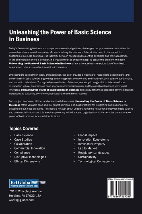 Produktbild: Unleashing the Power of Basic Science in Business