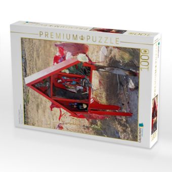 Produktbild: CALVENDO Puzzle Stra&szlig;enaltar in Patagonien | 1000 Teile Lege-Gr&ouml;&szlig;e 64x48cm Foto-Puzzle f&uuml;r gl&uuml;ckliche Stunden