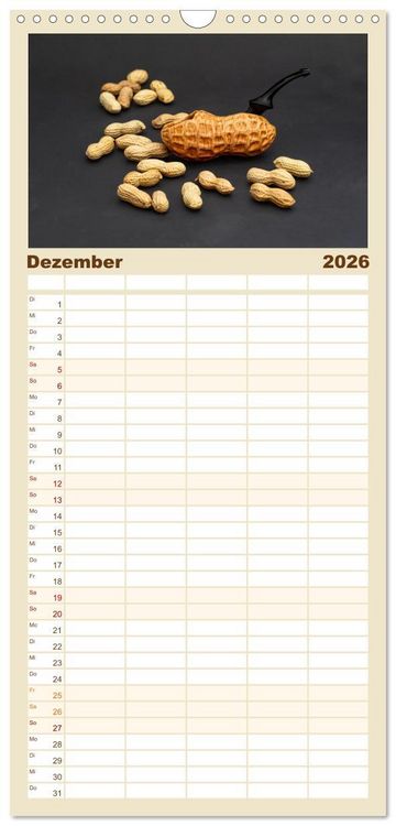 Produktbild: Familienplaner 2026 - Tabakpfeifenkunst mit 5 Spalten (Wandkalender, 21 x 45 cm) CALVENDO