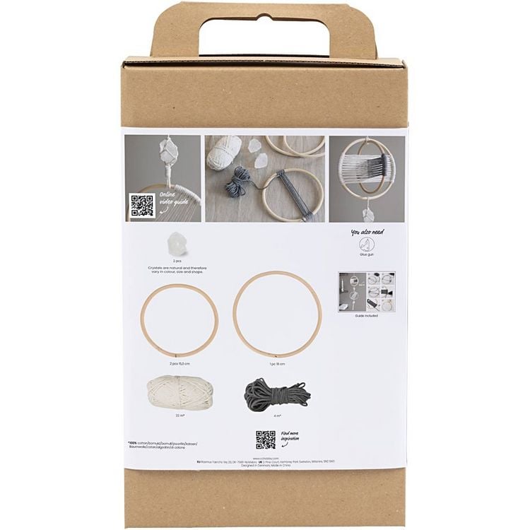 Produktbild: Creativ Company Kreativ Set Macram&eacute;, Mobile, Grau, Creme