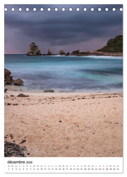 Produktbild: Guadeloupe - Un r&ecirc;ve carib&eacute;en (Calendrier de bureau 2026 DIN A5 horizontal), CALVENDO calendrier mensuel