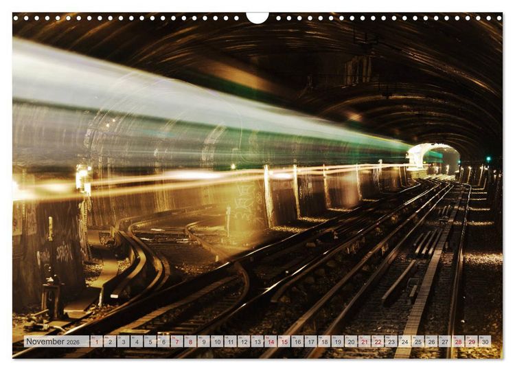 Produktbild: U-Bahn - Szenen an U-Bahnstationen in Europa und New York (Wandkalender 2026 DIN A3 quer), CALVENDO Monatskalender