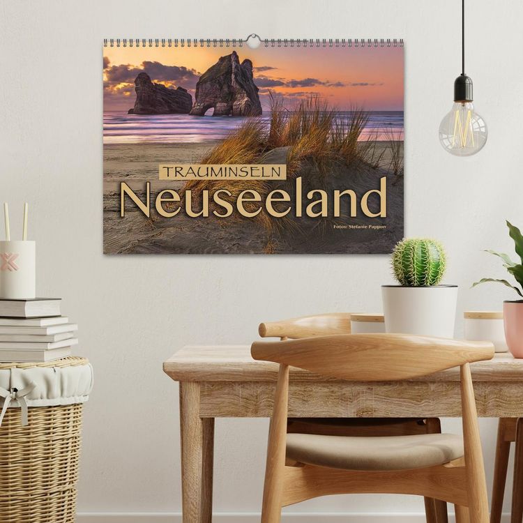 Produktbild: Trauminseln Neuseeland (Wandkalender 2026 DIN A3 quer), CALVENDO Monatskalender