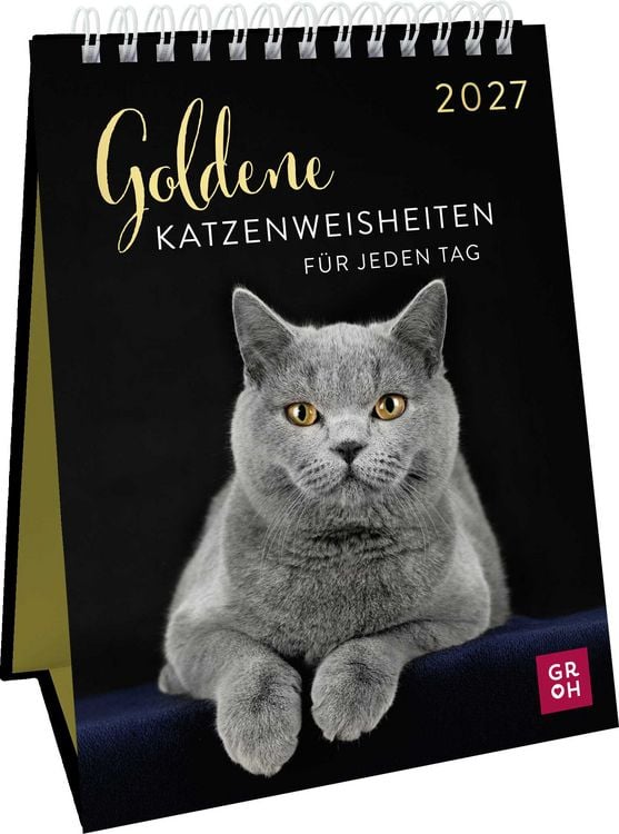 Produktbild: Wochenkalender 2027: Goldene Katzenweisheiten f&uuml;r jeden Tag