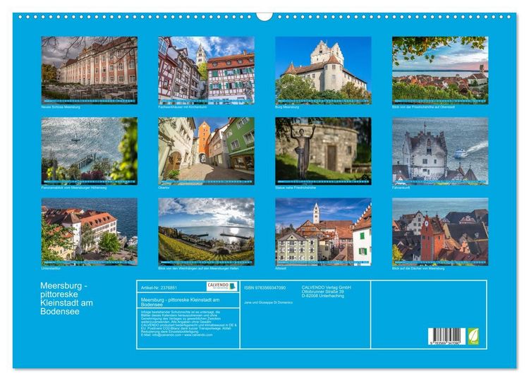 Produktbild: Meersburg - pittoreske Kleinstadt am Bodensee (Wandkalender 2027 DIN A2 quer), CALVENDO Monatskalender