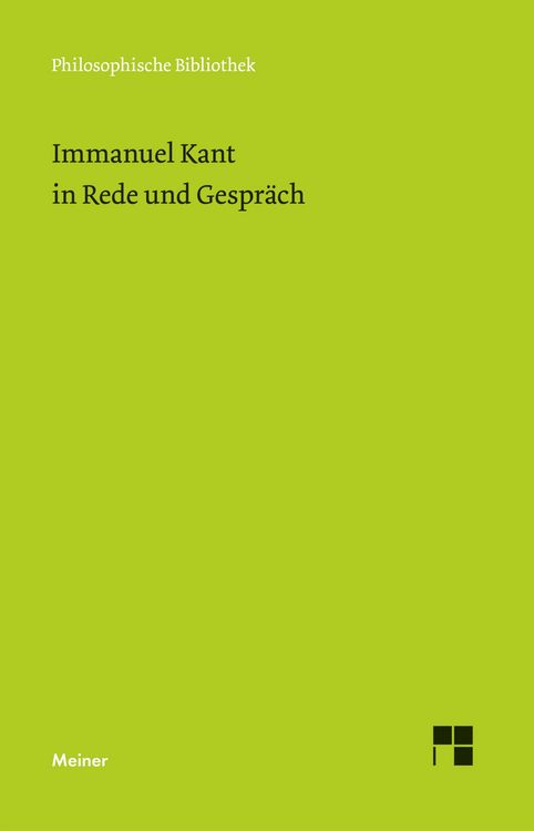 Produktbild: Immanuel Kant in Rede und Gespr&auml;ch