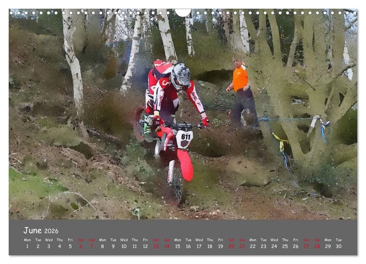 Produktbild: Enduro Racing (Wall Calendar 2026 DIN A3 landscape), CALVENDO 12 Month Wall Calendar
