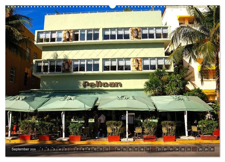 Produktbild: Miami South Beach (hochwertiger Premium Wandkalender 2026 DIN A2 quer), Kunstdruck in Hochglanz